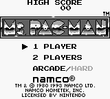 Ms. Pac-Man (USA) Title Screen